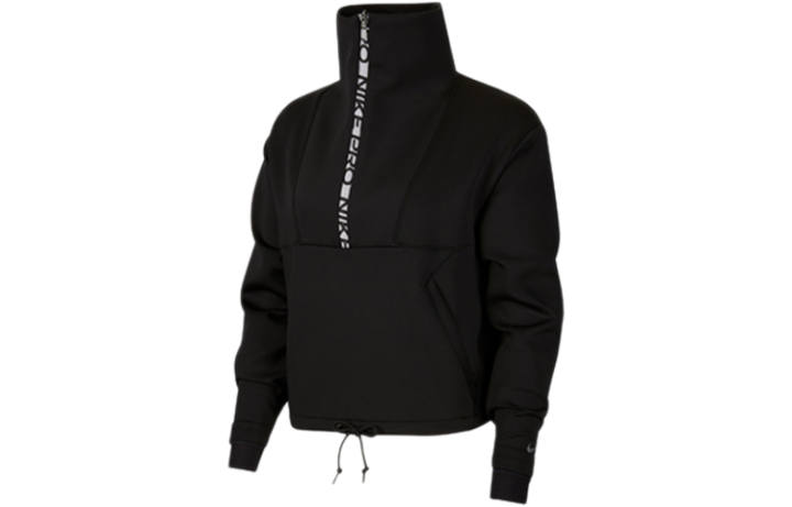 Nike Nike Sweatshirts Women's Black Stand Collar Moderate Regular