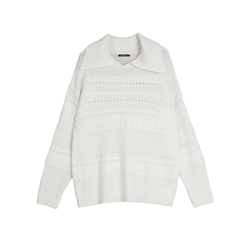 ELLE ELLE Sweaters Women's Lapel Moderate Other