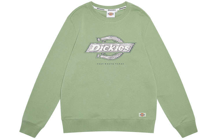 Dickies Sweatshirts Women's Basil Green Crew Neck Moderate Heavyweight