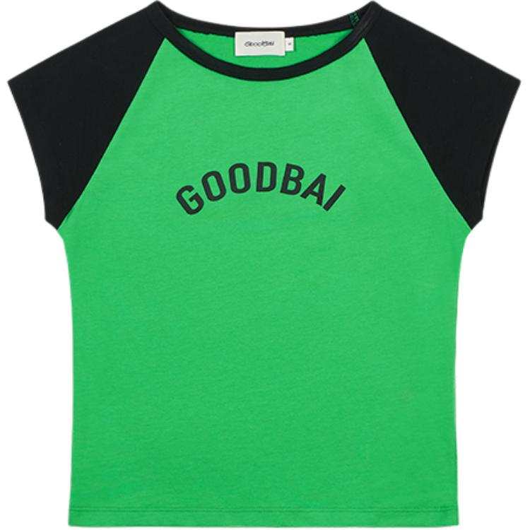 GOOD BAI T Shirts Women's Crew Neck Moderate Nipped In Waist