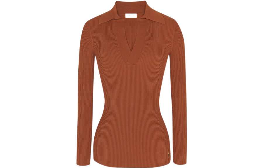 SAINT LAURENT 【Previous Season】ribbed-knit V-neck jumper