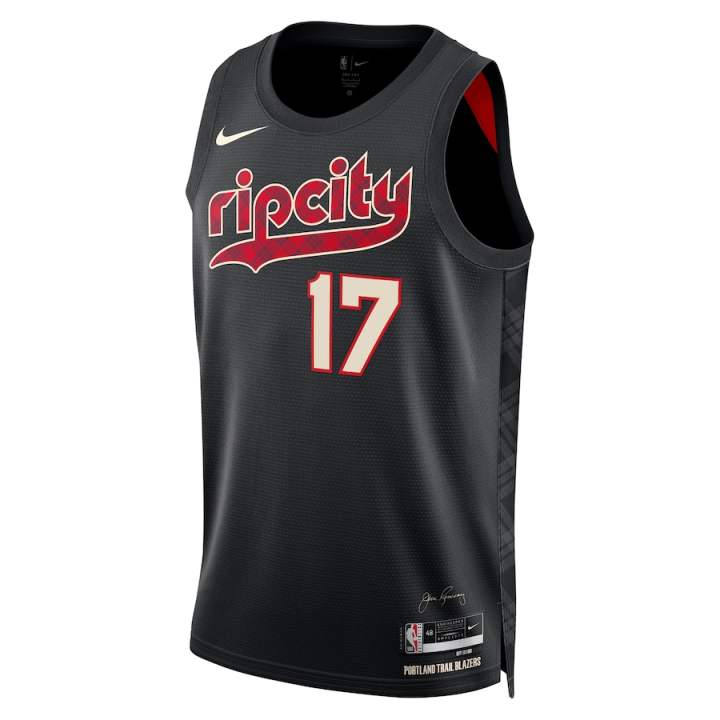 Nike Nike Portland Trail Blazers City Edition Swingman Basketball Jersey Unisex Black