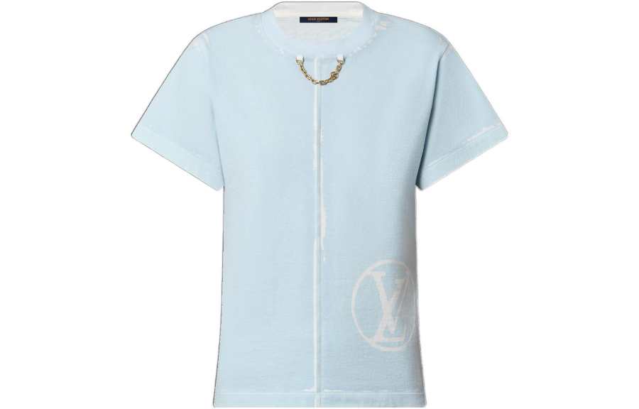 LOUIS VUITTON T Shirt Women's Light Blue