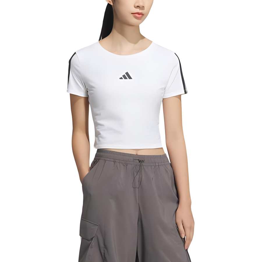 Adidas Adidas T Shirts Women's White Crew Neck Moderate Other
