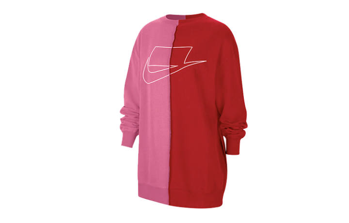 Nike Nike Sweatshirts Women's Red Pink Crew Neck Moderate Regular