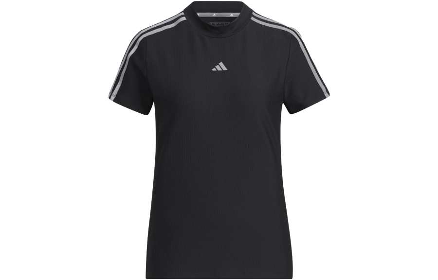Adidas Adidas T Shirts Women's Black Crew Neck Moderate Straight Fit