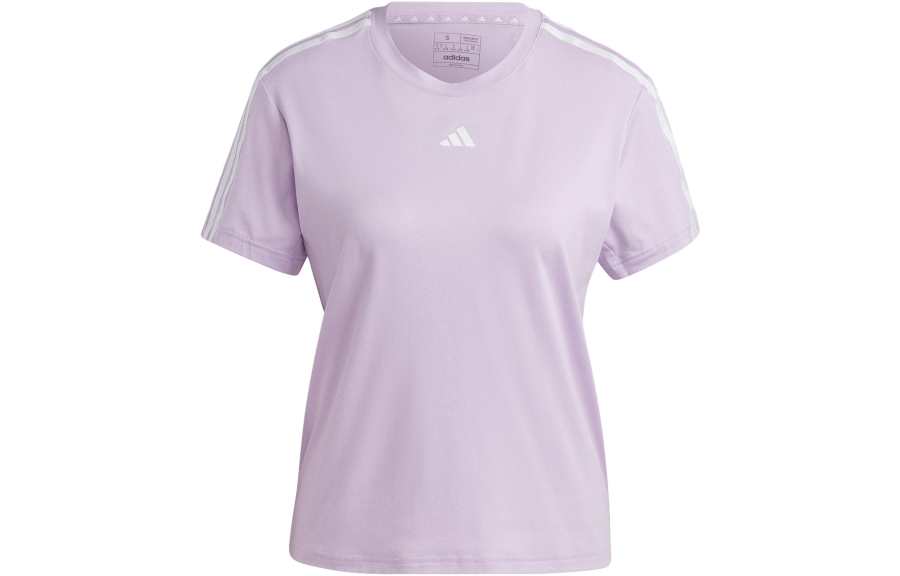 Adidas Adidas T Shirts Women's Purple Crew Neck Moderate Straight Fit
