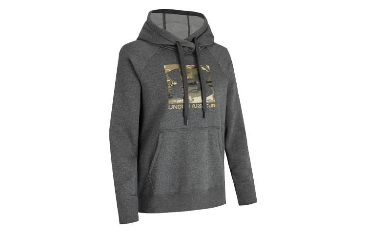 Under Armour Sweatshirts Women's Gray Hooded Moderate Regular