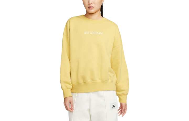 Jordan Jordan Sweatshirts Women's Saturn Gold Crew Neck Moderate Other