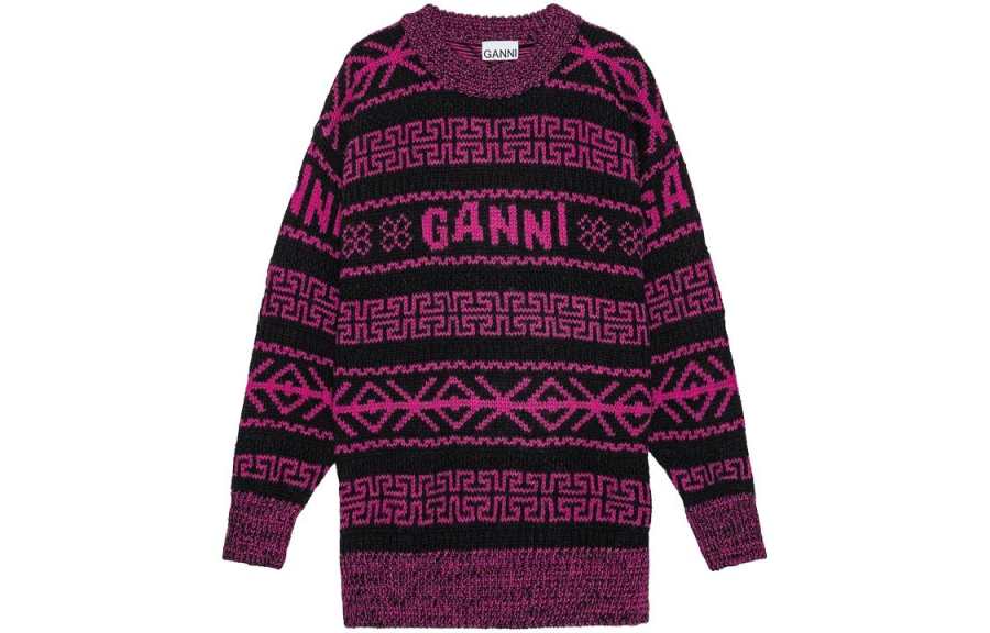 GANNI FW23 Sweater Knitwear Women's Fiji Floral