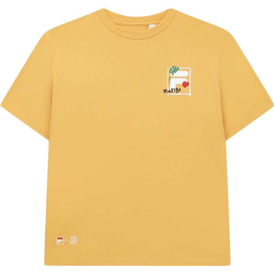 FILA T Shirt Women's Dark Mustard Yellow