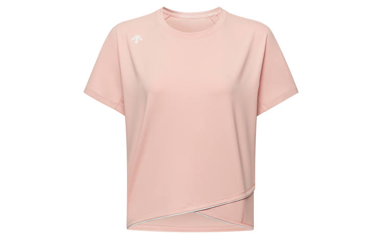 DESCENTE WOMENS RUNNING T Shirts Women's Crew Neck Moderate Straight Fit