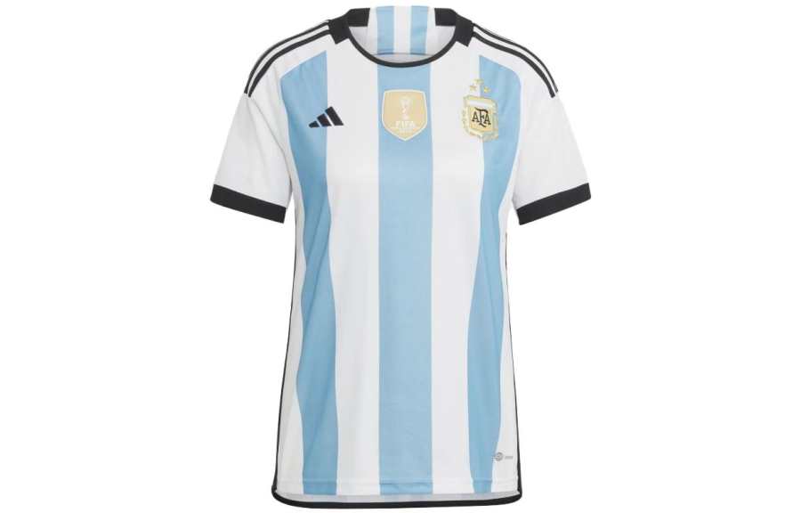 Adidas Adidas Argentina T Shirts Women's White Crew Neck Moderate Straight Fit