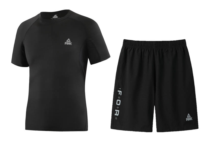 PEAK PEAK Running Clothing Sets Unisex Black