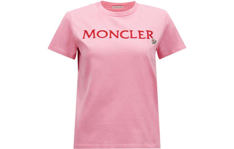 Moncler Regular T Shirt Women's Pink