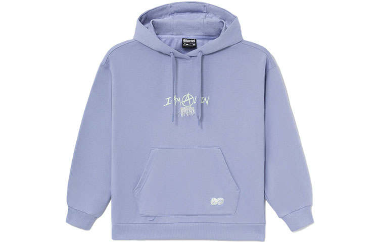 Li-Ning Li Ning Sweatshirt Women's Flower Cyan Purple
