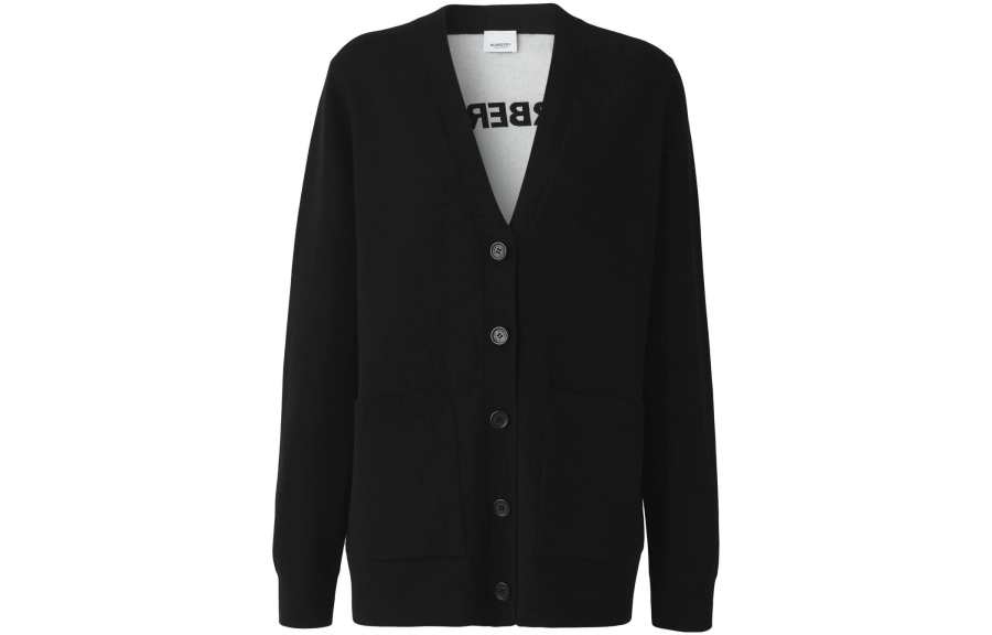 Burberry Women's Wool Blend Cardigan Black