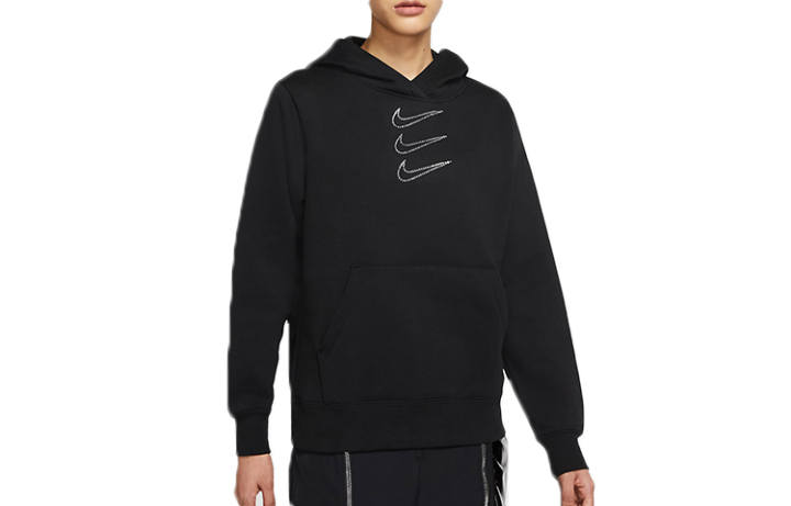 Nike Nike Sweatshirts Women's Black Hooded Moderate Regular