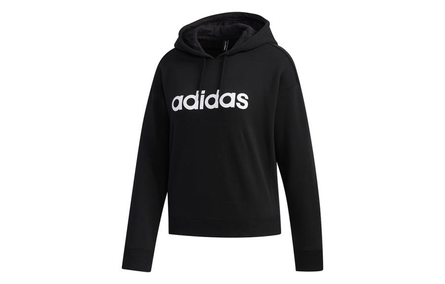 Adidas Neo Sweatshirts Women's Black Hooded Moderate Regular