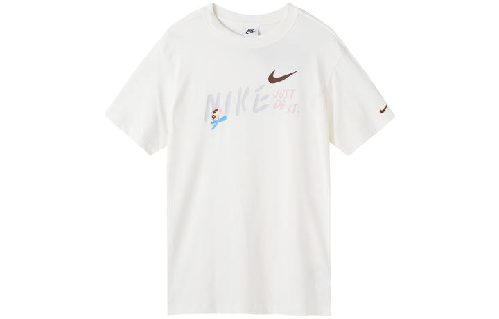 Nike Nike Sportswear Drop Shoulder Sleeve T Shirt Women's Sail White