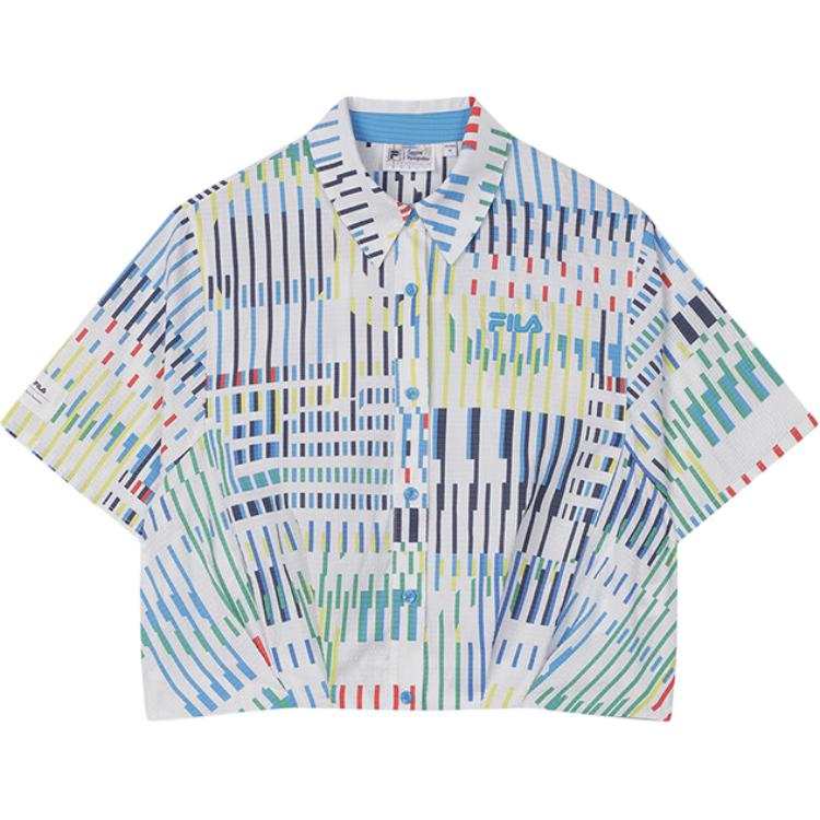 FILA x PENGPIDUZHONGXIN SS24 Shirt Women's All Over Print