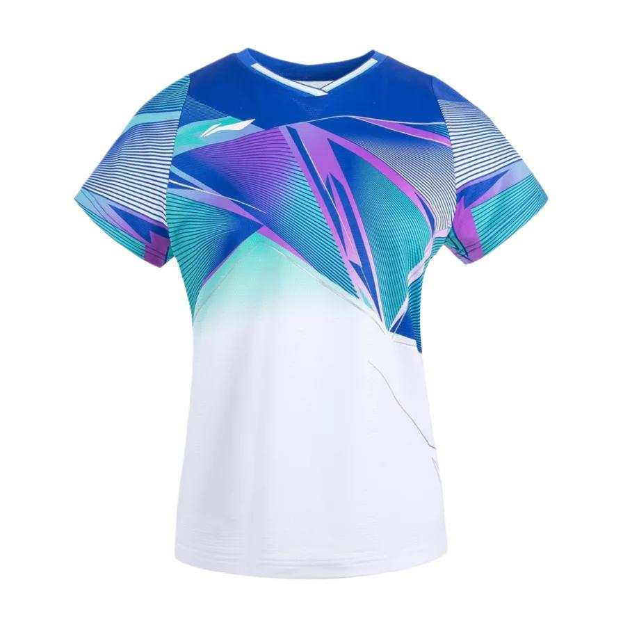 Li-Ning Li Ning T Shirt Women's White Blue