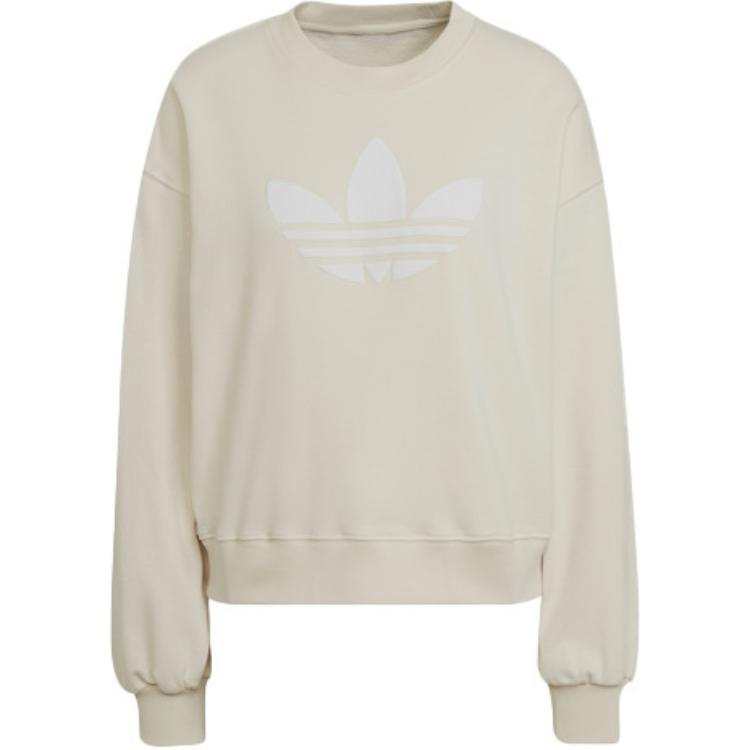 Adidas Originals CREW SWEATSHIRT Women's Yellow White