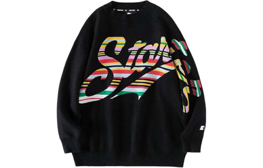 STARTER STARTER Sweaters Women's Black Crew Neck Moderate Other