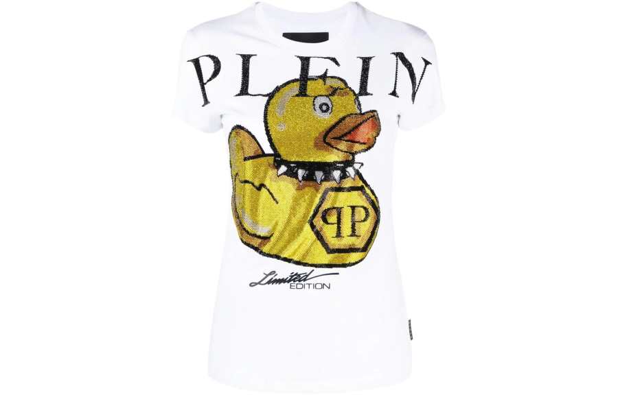 PHILIPP PLEIN 【Previous Season】Duck round-neck T-shirt