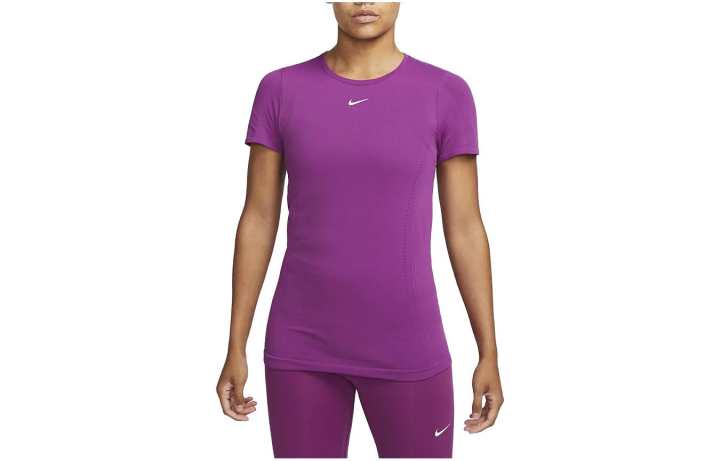 Nike Nike T Shirts Women's Purple Crew Neck Moderate Straight Fit