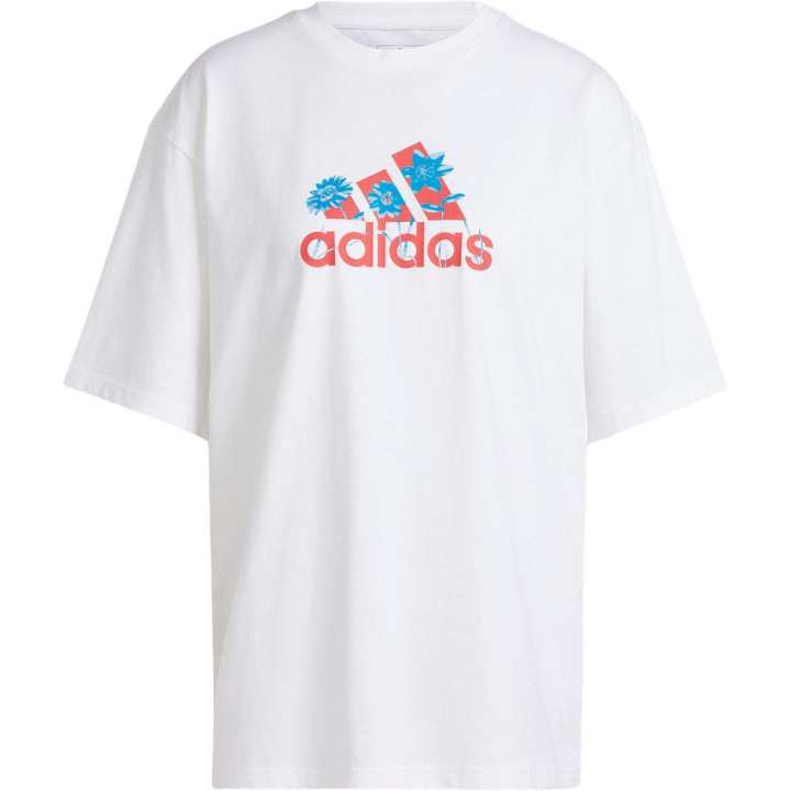 Adidas Adidas Drop Shoulder Sleeve T Shirt Women's White