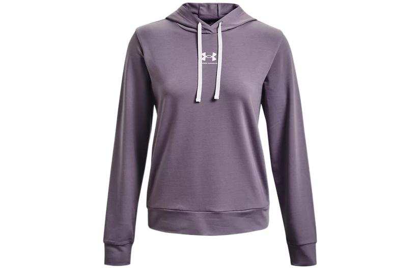 Under Armour Rival Sweatshirts Women's Purple Hooded Moderate Regular