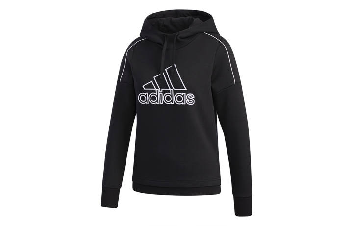 Adidas Adidas Sweatshirts Women's Black Hooded Moderate Regular
