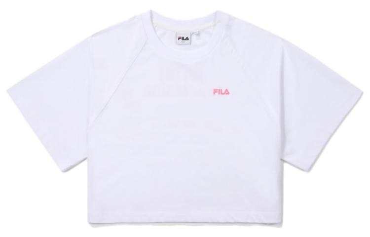 FILA T Shirts Women's White Crew Neck Moderate