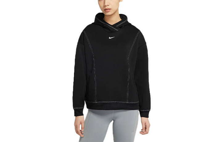 Nike Nike Sweatshirts Women's Black Hooded Moderate Regular