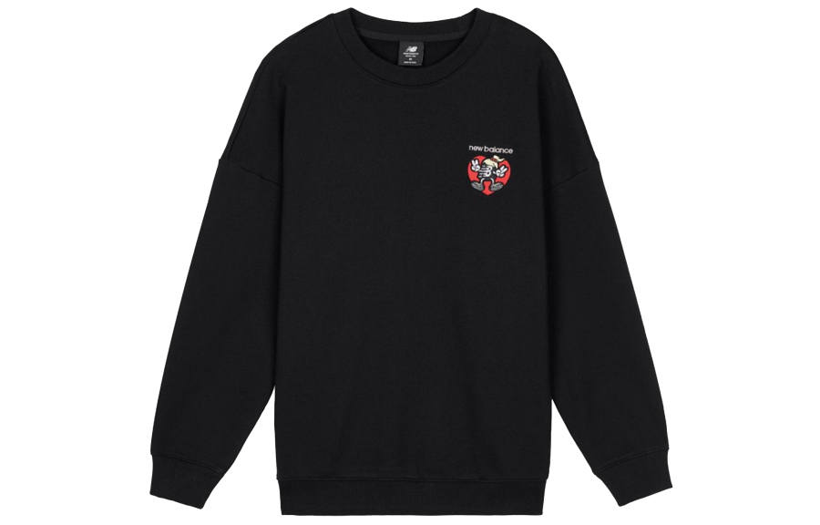 New Balance New Balance Sweatshirts Women's Black Crew Neck Moderate Regular