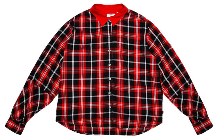 Levis Levis Shirts Women's Red Pointed Collar Moderate Other
