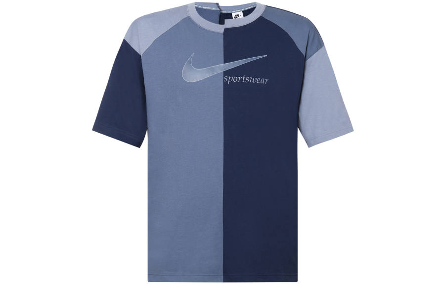 Nike Nike Women'ss Retro Colorblock Loose Fit Crewneck T-Shirt Blue