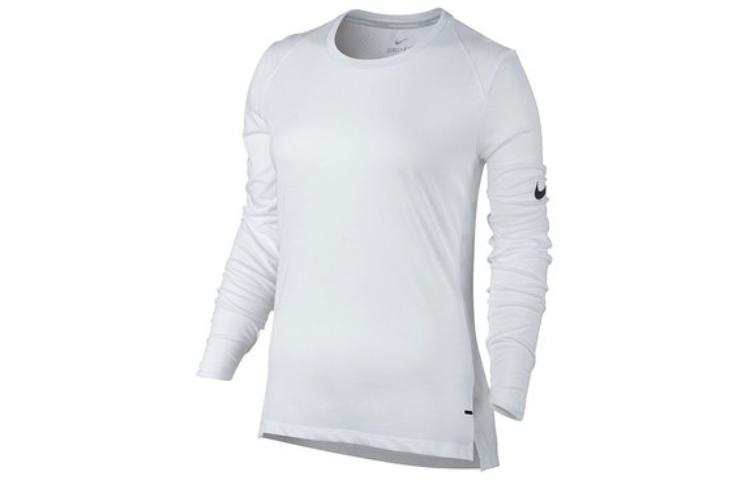 Nike Nike T Shirts Women's White Crew Neck Moderate Straight Fit