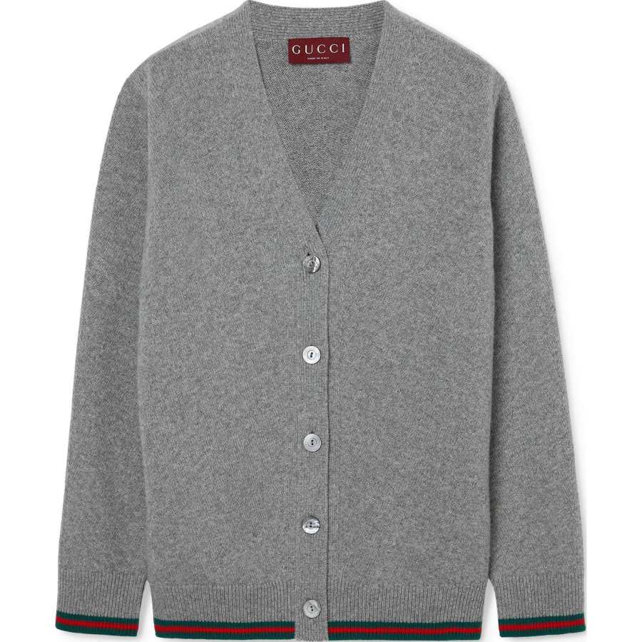 GUCCI GUCCI Web Detailed Cardigan