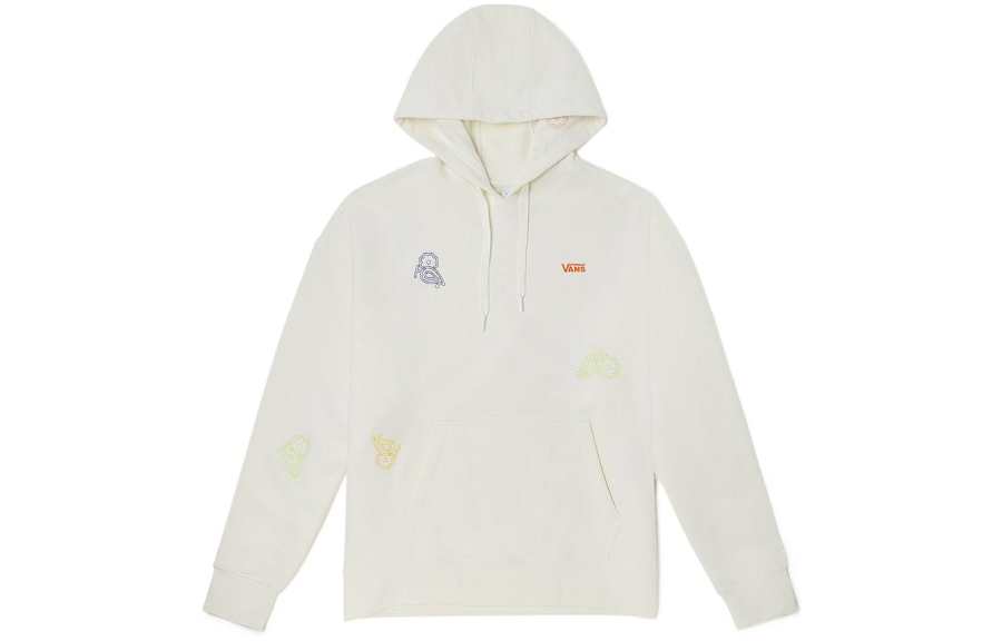 Vans Paisley Check Sweatshirts Women's White Hooded Moderate Regular