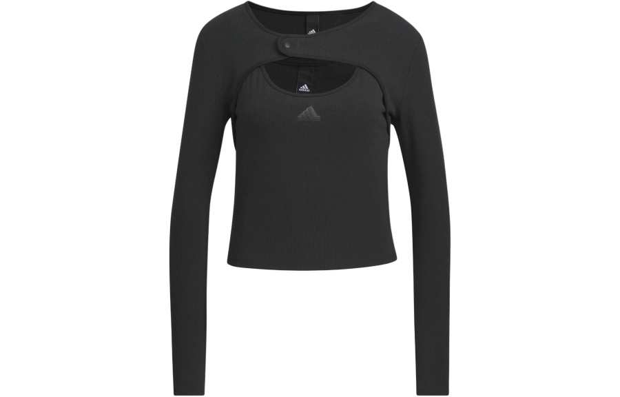 Adidas Adidas T Shirts Women's Black Crew Neck Moderate Other