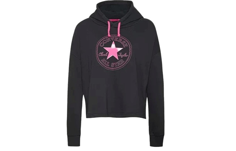 Converse Converse Sweatshirts Women's Black Hooded Moderate Regular