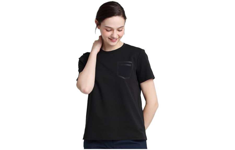 JACK WOLFSKIN T Shirts Women's Crew Neck Moderate Straight Fit