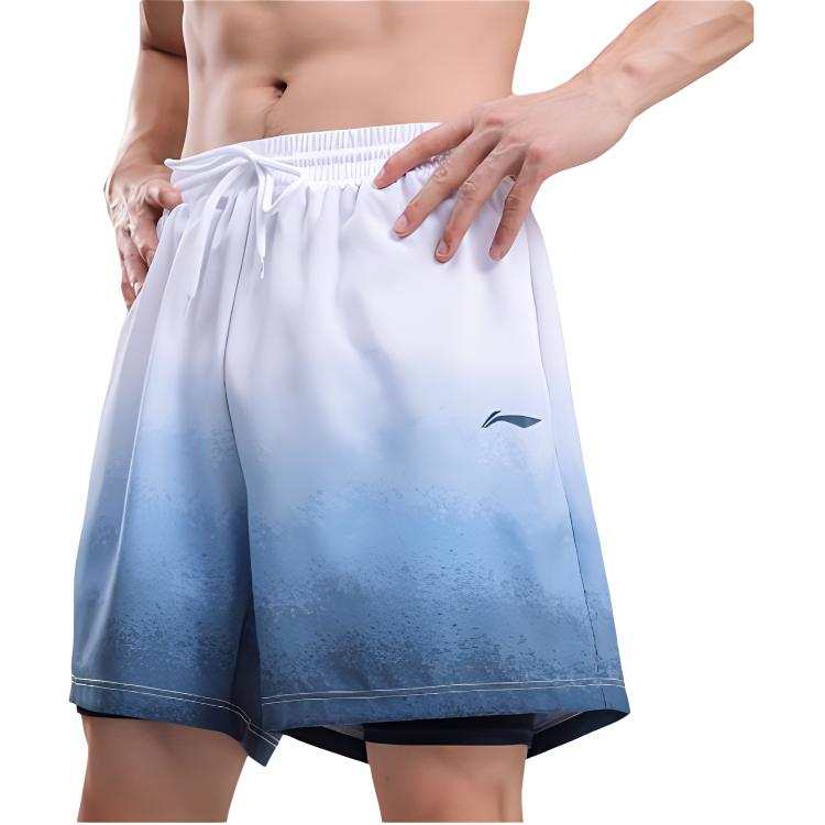 Li-Ning Li Ning Casual Shorts Men's Blue White
