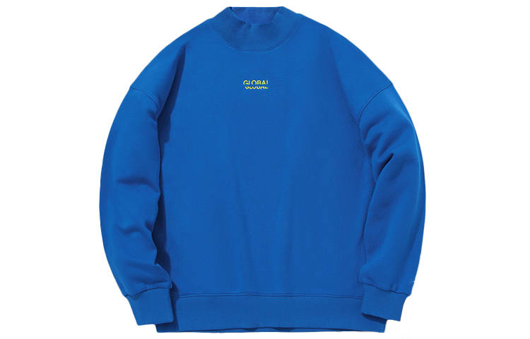 Li-Ning Li Ning Fleece Lined Thermal Pullover Casual Sports Sweatshirt Women's Space Blue