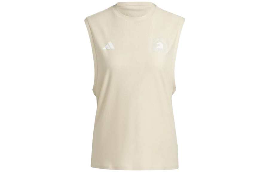 Adidas Adidas T Shirts Women's Apricot Crew Neck Moderate Straight Fit