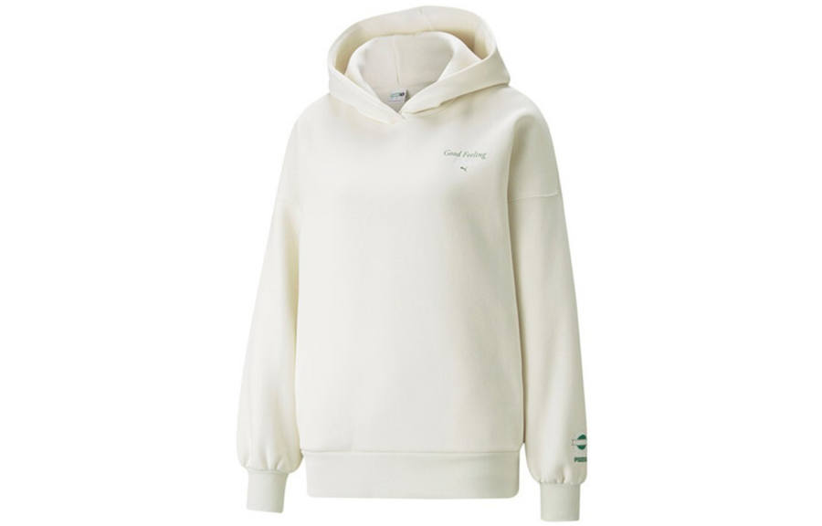 PUMA Wellness Club Sweatshirts Women's Ivory Hooded Moderate Regular