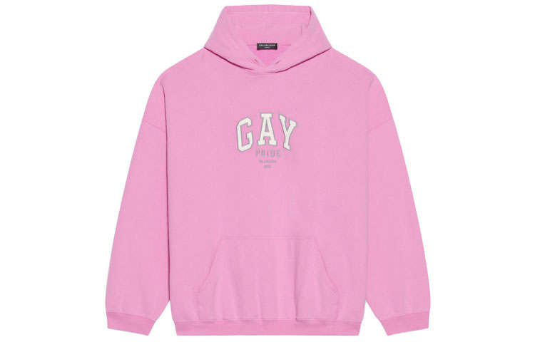 Balenciaga Sweatshirt Loose Fit Women's Pink