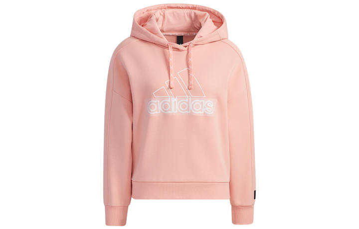 Adidas Adidas Sweatshirts Women's Pink Hooded Moderate Regular